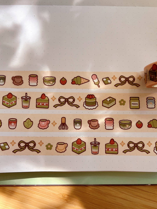 Cherry Rabbit - Washi Tape - Matcha Love