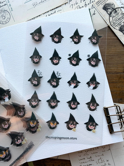 The Creeping Moon - Sticker Sheet - Little Witch Mood Stickers