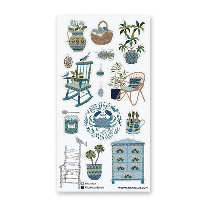 STICKII - Sticker Sheet - Alicia Aura Studio - Serene Botanical Home