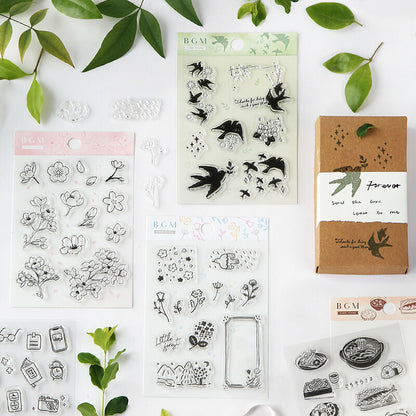 BGM - Clear Stamp Set - Swallow