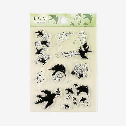 BGM - Clear Stamp Set - Swallow