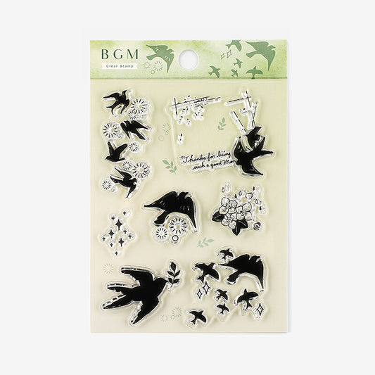 BGM - Clear Stamp Set - Swallow