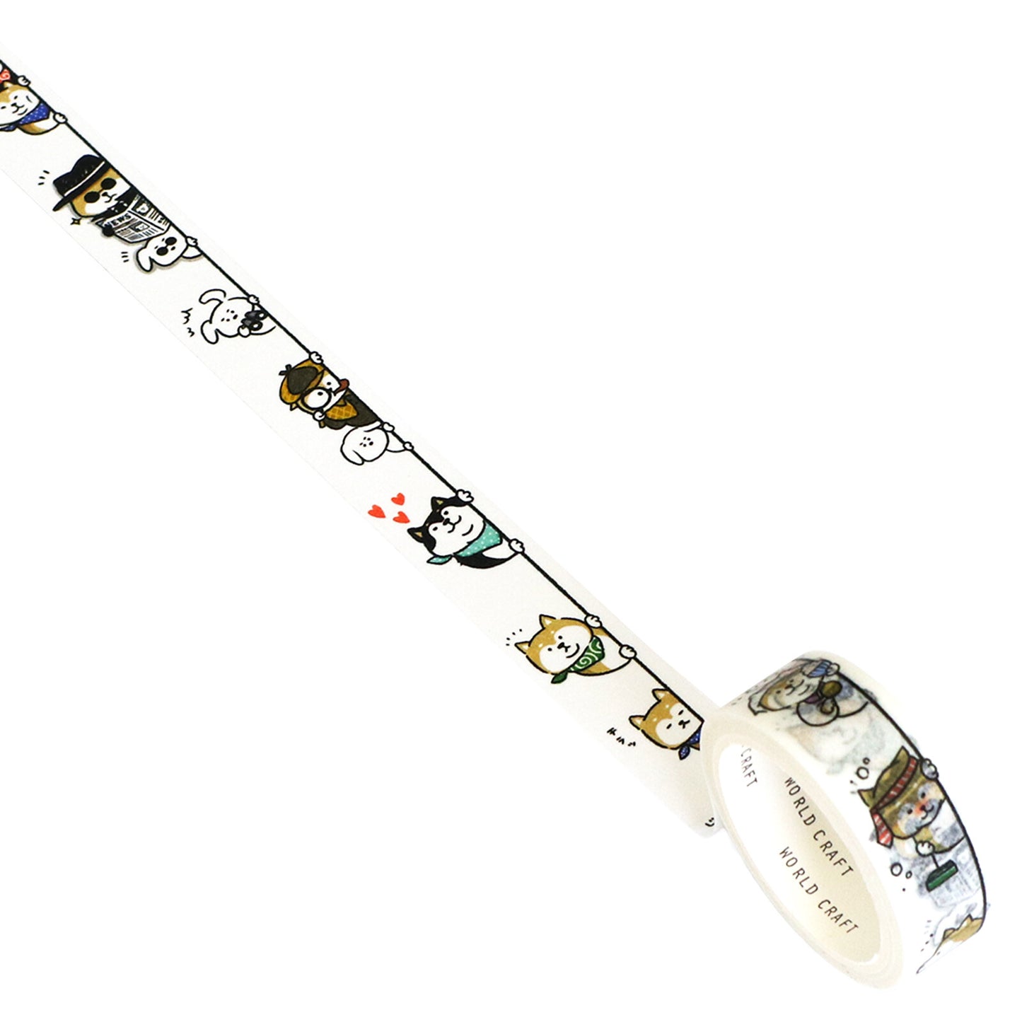 World Craft - Washi Tape - Shiba Inu Peeking Out