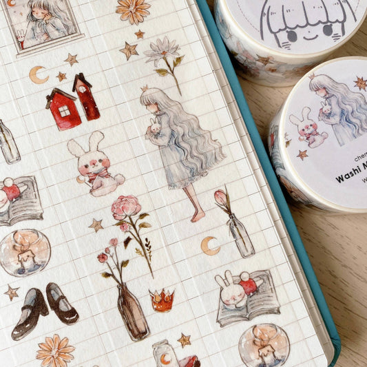 Cherry Rabbit - Sweet Lullaby Washi Tape