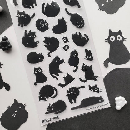 STICKII - Sticker Sheet - Nina Pekoe - The Night Meows