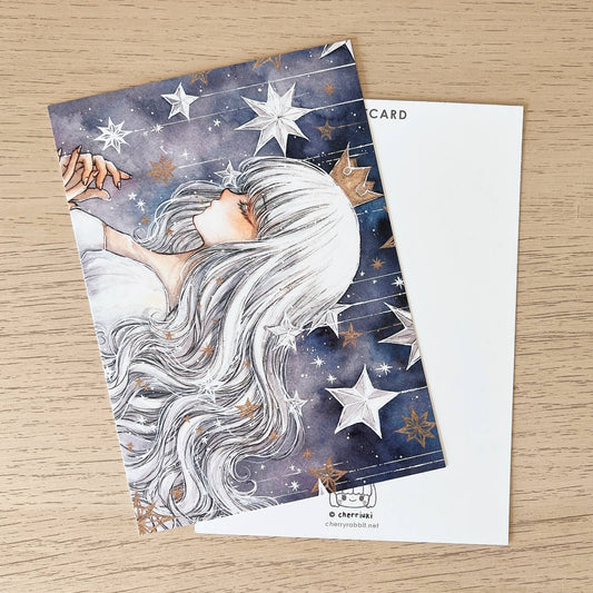 Cherry Rabbit - Postcard - Starry Night - The Stars & You