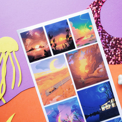 STICKII - Sticker sheet - Tektober - Wondrous Skies