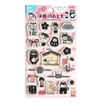World Craft - Clear Rubber Stamps - Japanese Decorations