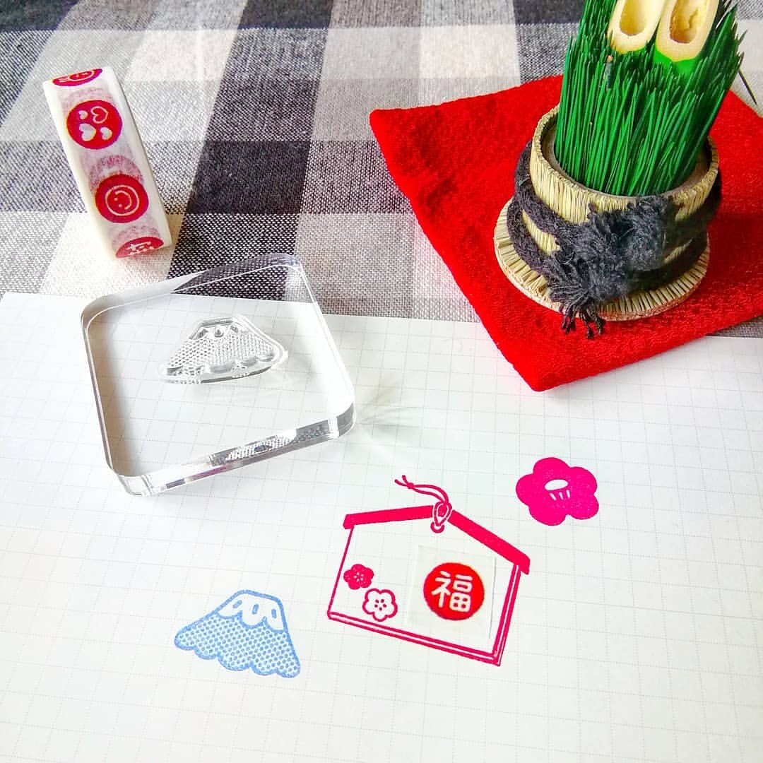 World Craft - Clear Rubber Stamps - Japanese Decorations