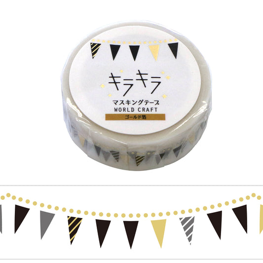 World Craft - Foil-Stamped Washi Tape - Banners / Garland