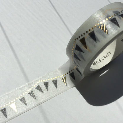 World Craft - Foil-Stamped Washi Tape - Banners / Garland