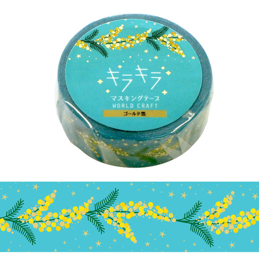 World Craft - Foil-Stamped Washi Tape - Mimosa