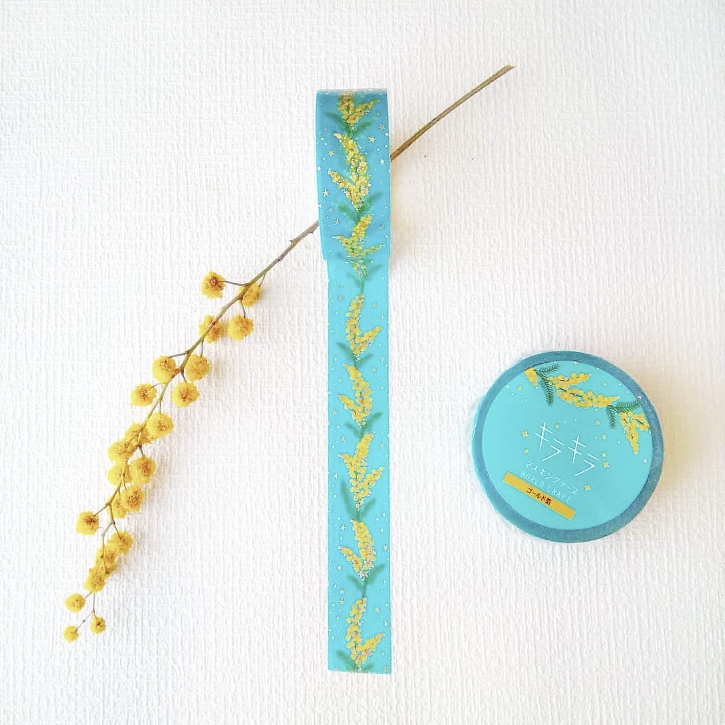 World Craft - Foil-Stamped Washi Tape - Mimosa