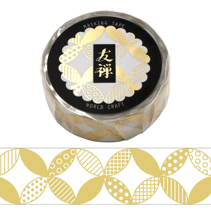 World Craft - Foil-Stamped Washi Tape - Yuzen - Shippo (Seven Treasures)