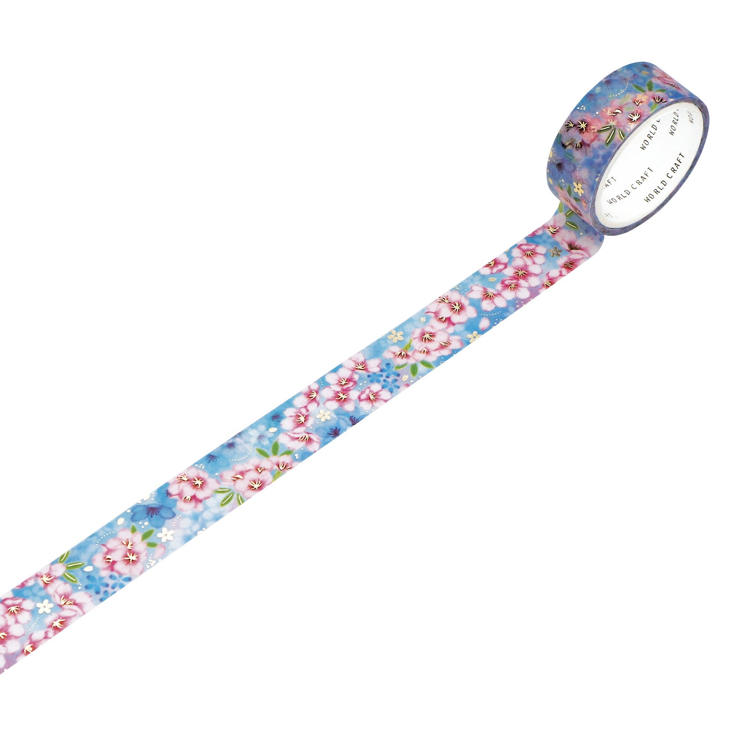 World Craft - Foil-Stamped Washi Tape - Sakura / Cherry Blossoms
