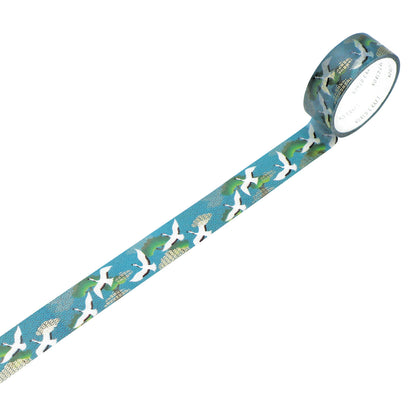 World Craft - Foil-Stamped Washi Tape - Yuzen - Crane