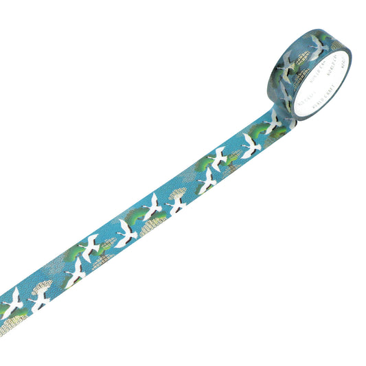 World Craft - Foil-Stamped Washi Tape - Yuzen - Crane