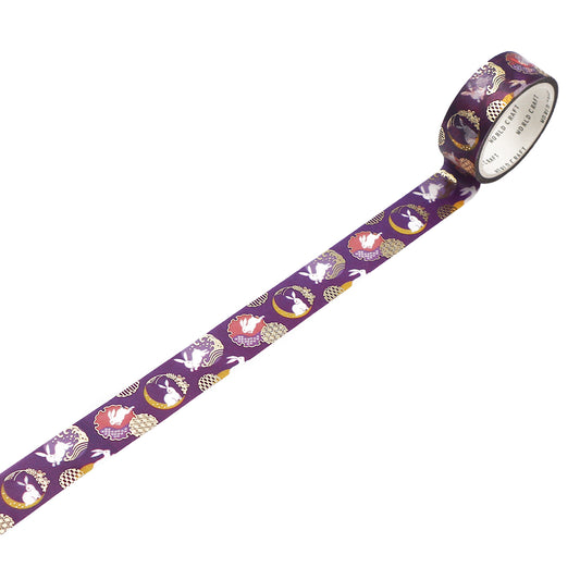 World Craft - Foil-Stamped Washi Tape - Yuzen - Moon Rabbit