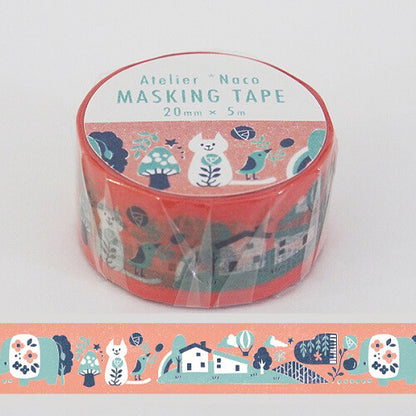 Kodomo No Kao - Washi Tape - Natsuko Taguchi - Atelier Naco - House and Animals
