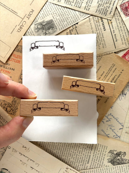 The Creeping Moon - Rubber Stamp - Scroll Banner