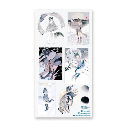 STICKII - Sticker Sheet - Yamazukimari - Soft Howls of Winter