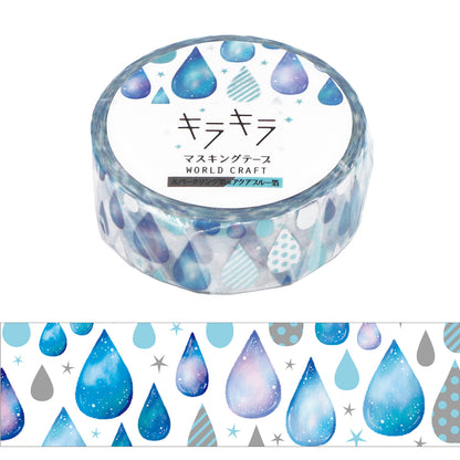 World Craft - Foil-Stamped Washi Tape - Droplet