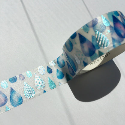 World Craft - Foil-Stamped Washi Tape - Droplet