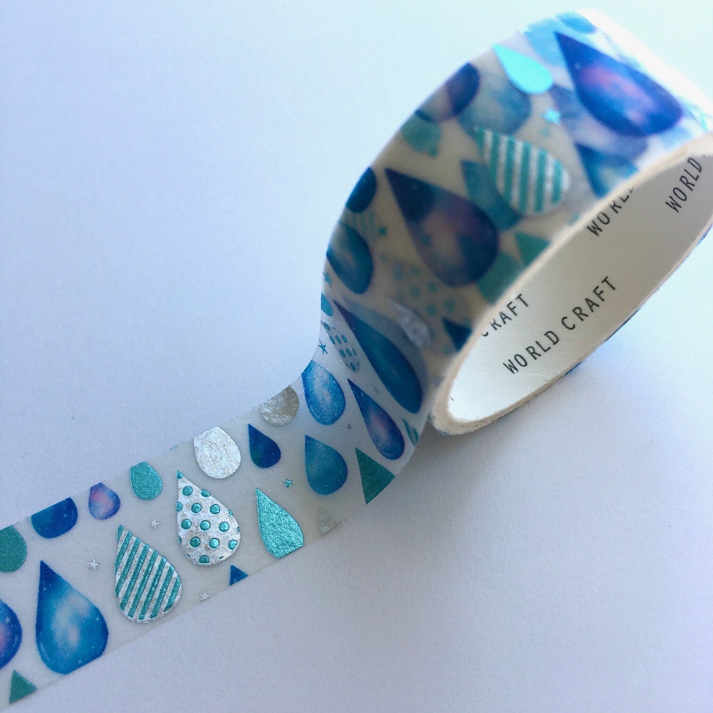 World Craft - Foil-Stamped Washi Tape - Droplet