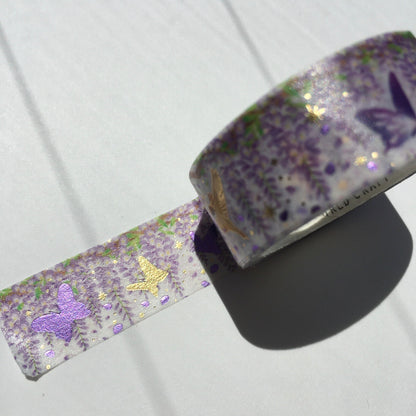 World Craft - Foil-Stamped Washi Tape - Wisteria