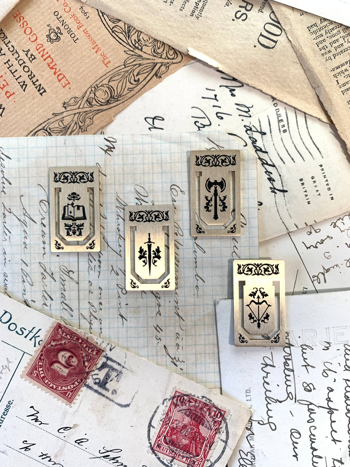 The Creeping Moon - Brass Page Markers - Fantasy Set