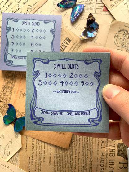 The Creeping Moon - Sticky Notes - Spell Slots - Full caster
