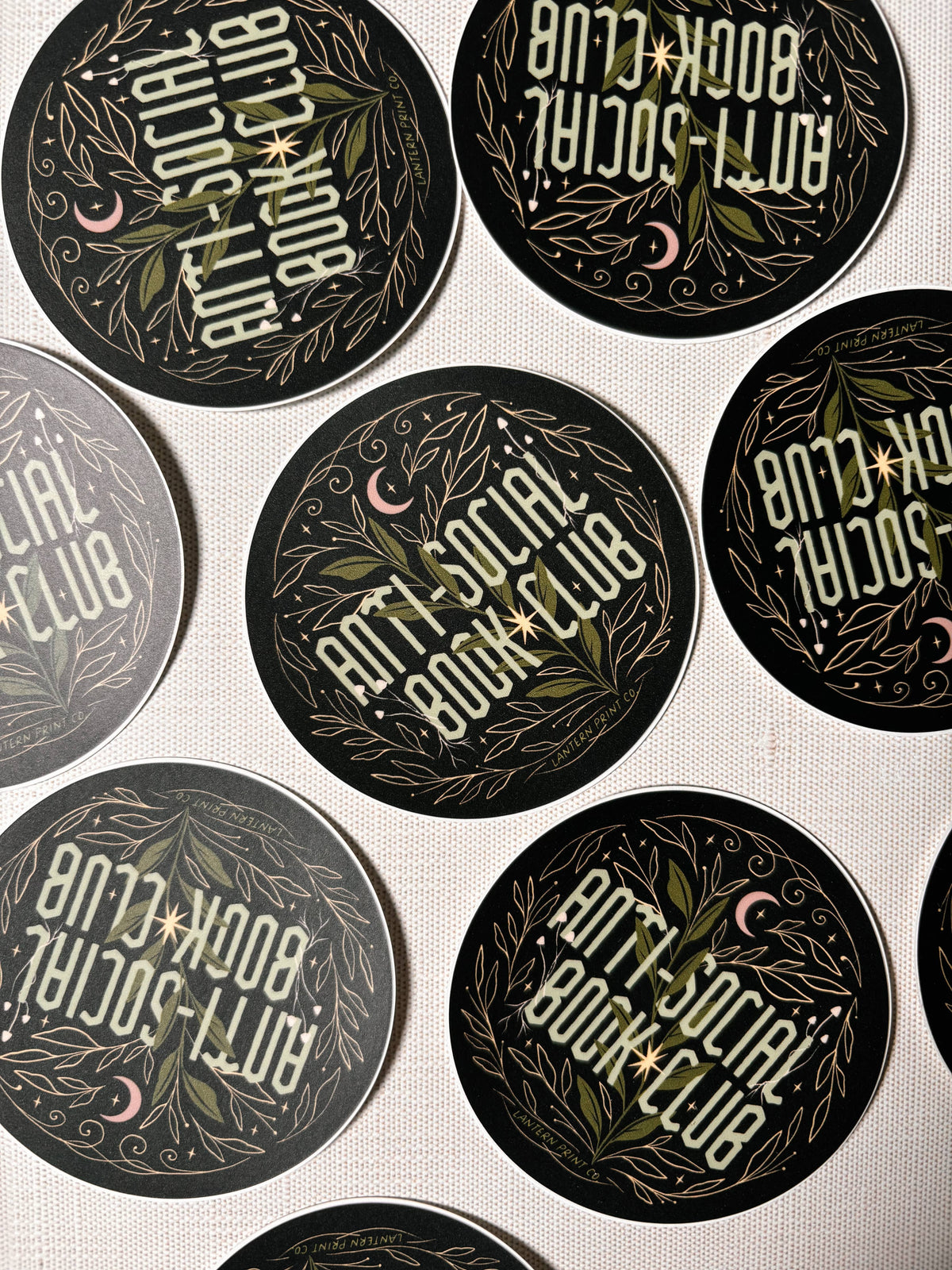 Lantern Print Co. - Vinyl Sticker - Anti-Social Book Club