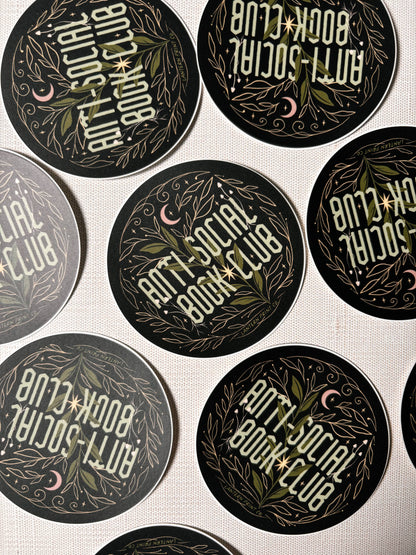 Lantern Print Co. - Vinyl Sticker - Anti-Social Book Club