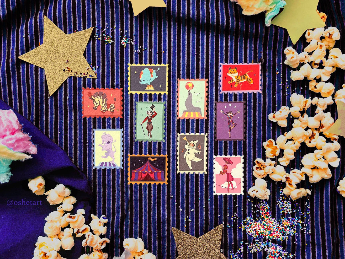 OSHETART - Stamp Washi Tape - Le Cirque