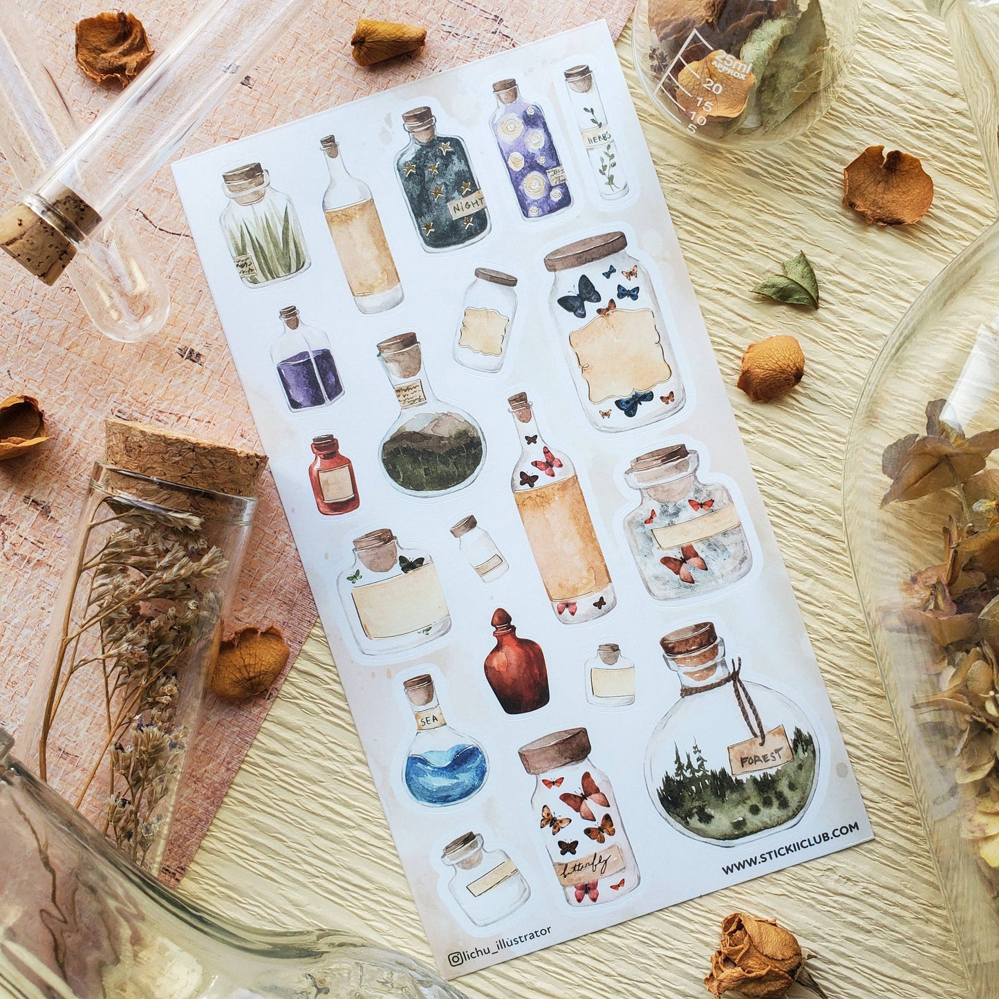 STICKII - Sticker Sheet - Bottled Nature