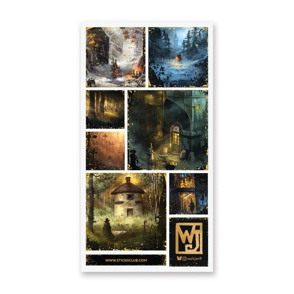 STICKII - Sticker Sheet - Waltjan9 - Traveller’s Journey