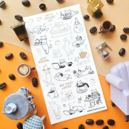 STICKII - Sticker sheet - Purr, Pour, Repeat