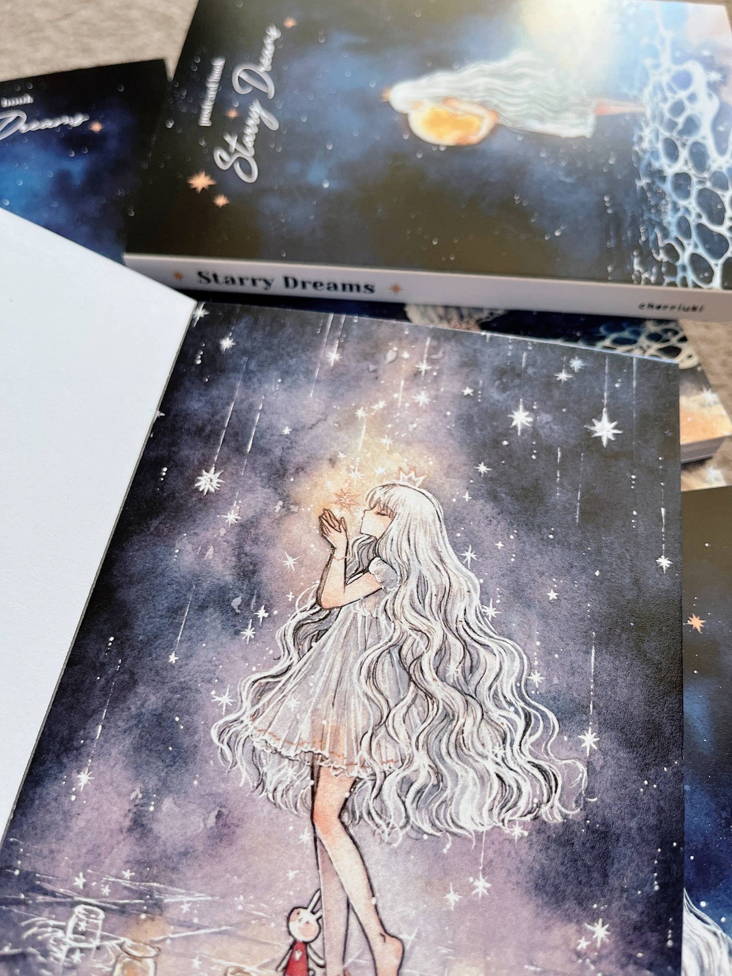 Cherry Rabbit - Postcard Book - Starry Dreams