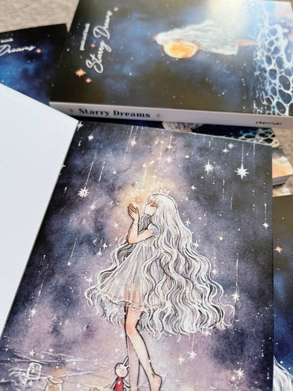 Cherry Rabbit - Postcard Book - Starry Dreams