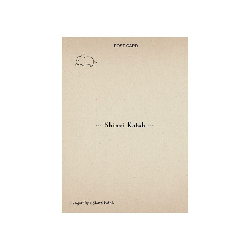 SEAL-DO Shinzi Katoh - Banana Paper Postcard - Star Clown - Circus