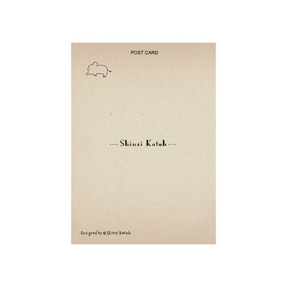 SEAL-DO Shinzi Katoh - Banana Paper Postcard - Star Clown - Circus