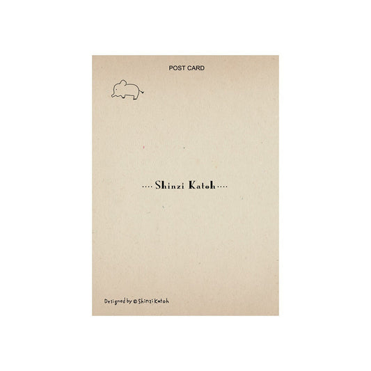 SEAL-DO Shinzi Katoh - Banana Paper Postcard - Star Clown - Circus