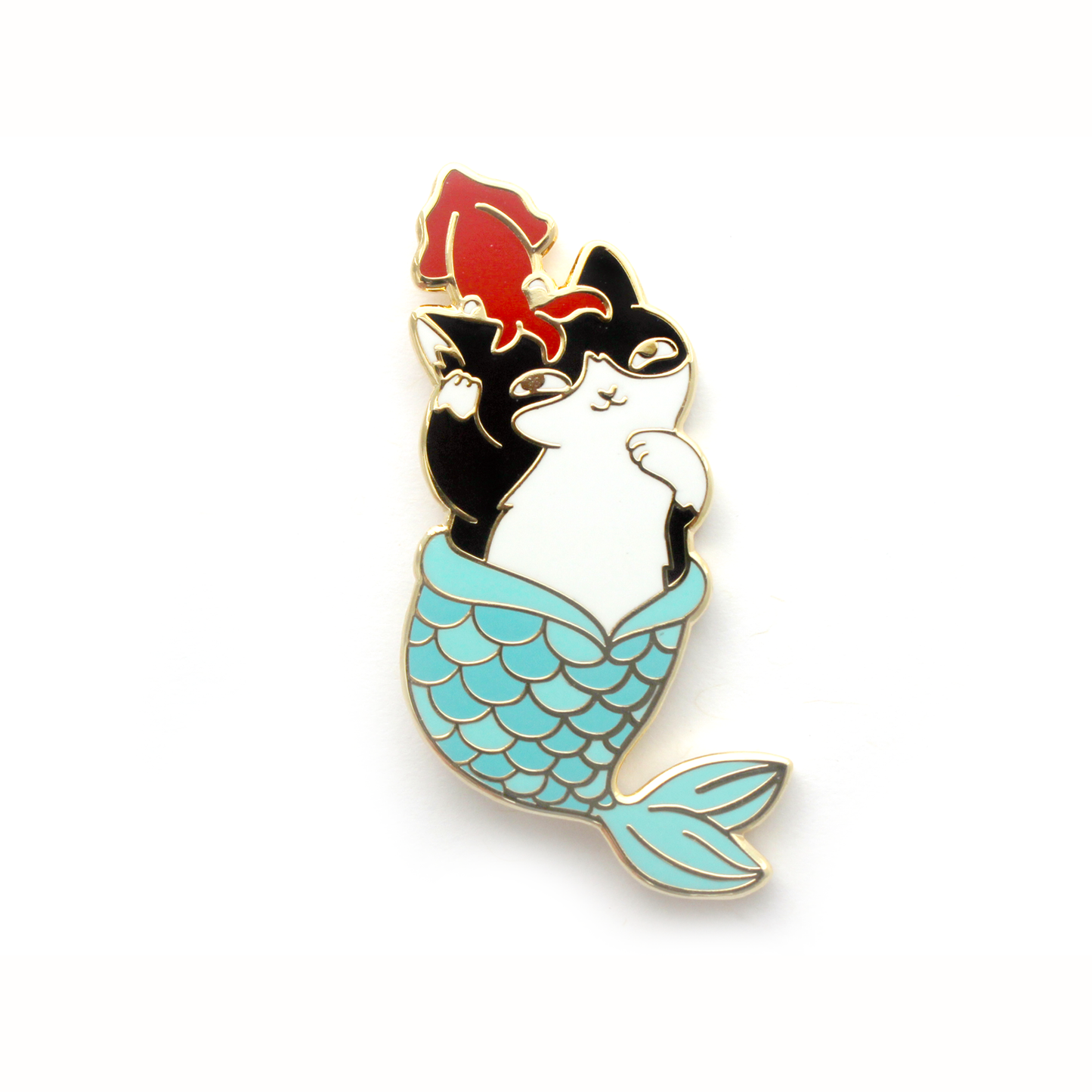 Shoal - Enamel Pin - Loki Cat - Purrmaid Pals
