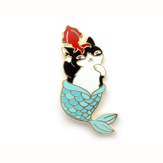 Shoal - Enamel Pin - Loki Cat - Purrmaid Pals