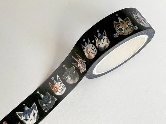 Book Moth Press - Washi Tape - Party Cats