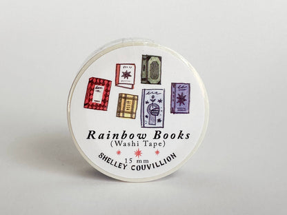 Book Moth Press - Washi Tape - Rainbow Books