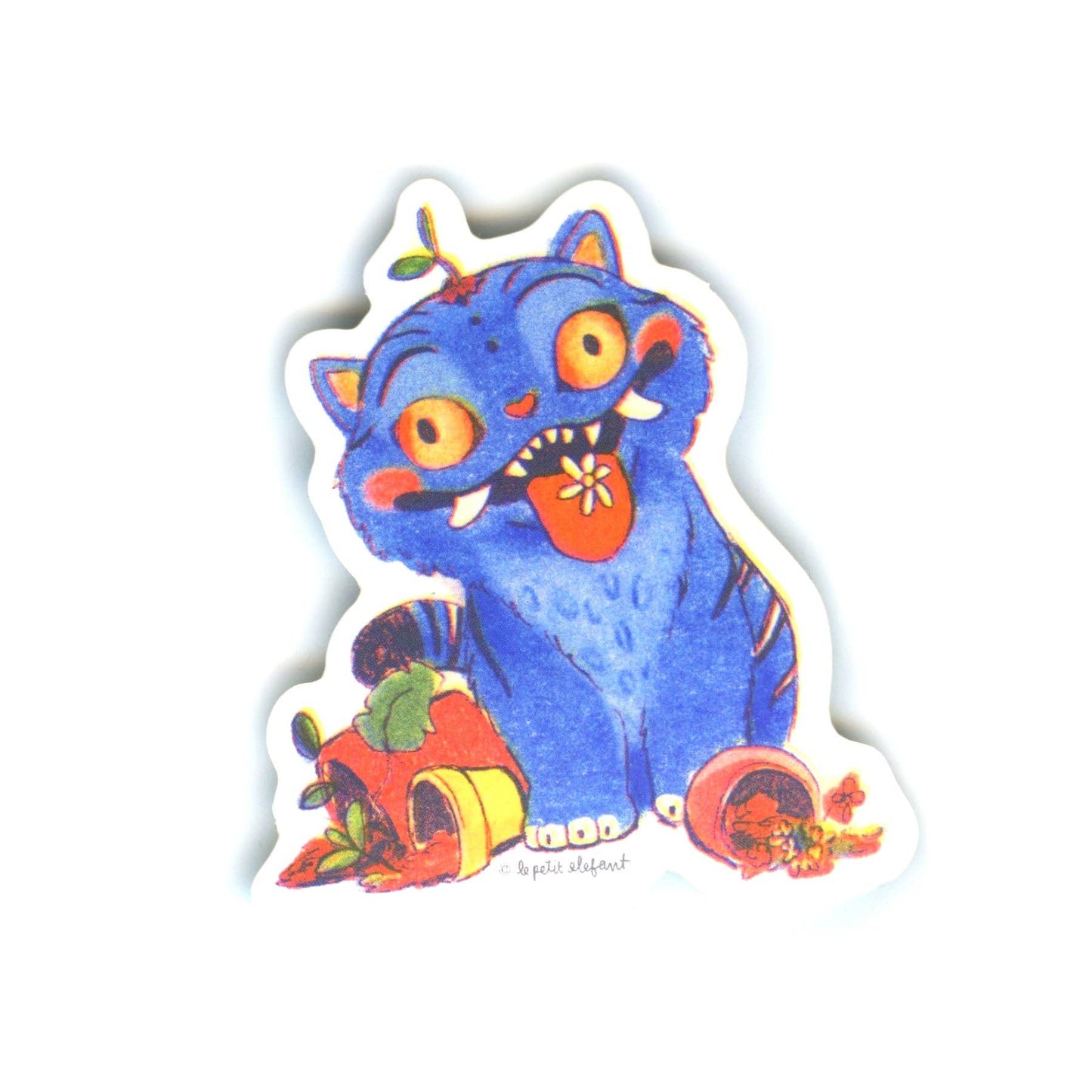 Le Petit Elefant - Sticker - Derpy Tiger