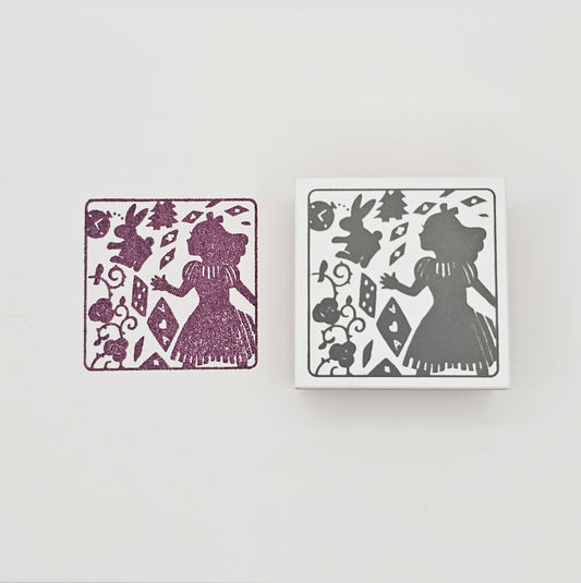 Sanby x Avec Amour - Grimm's Fairy Tales Silhouette Stamps - Alice in Wonderland