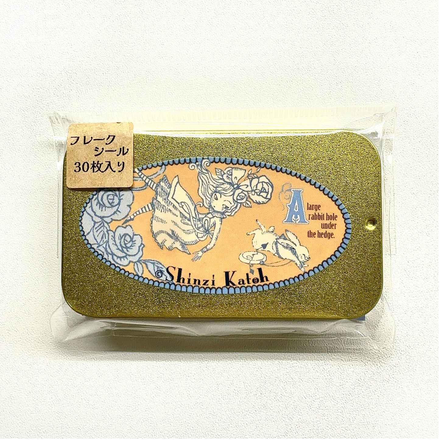 SEAL-DO Shinzi Katoh Flake Stickers - Alice In Wonderland - White Rabbit