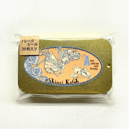 SEAL-DO Shinzi Katoh Flake Stickers - Alice In Wonderland - White Rabbit
